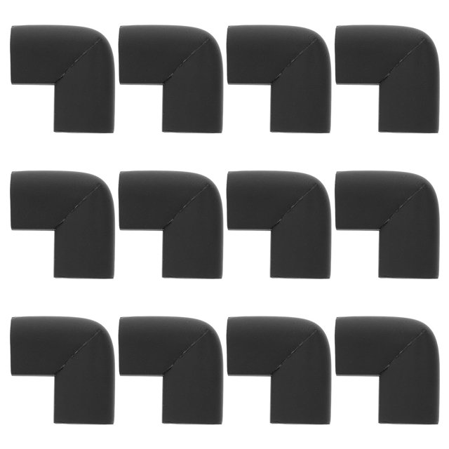 12 PCS black Table Corner Proof Corners and Edges Covers Baby Safety Corner Protectors for Furniture, Toddler Bed, Crib Bumpers
