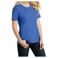 thumbnail image 4 of Ladies Core Cotton Tee Royal XL, 4 of 6