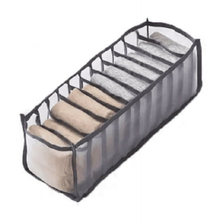 11 Compartment Home Collapsible Underwear Storage Box Nylon Organizing Dormitory Storage Bra Organizing Breathable Mesh Bag