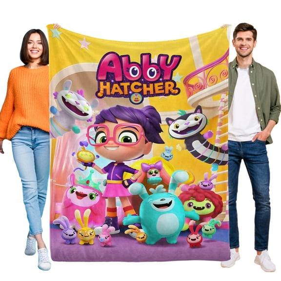 Abby Hatcher Flannel Blanket Fun and Cozy Throw Blanket Perfect for Bedroom Playroom or Travel Ideal Gift for Boys and Girls 30"x40"