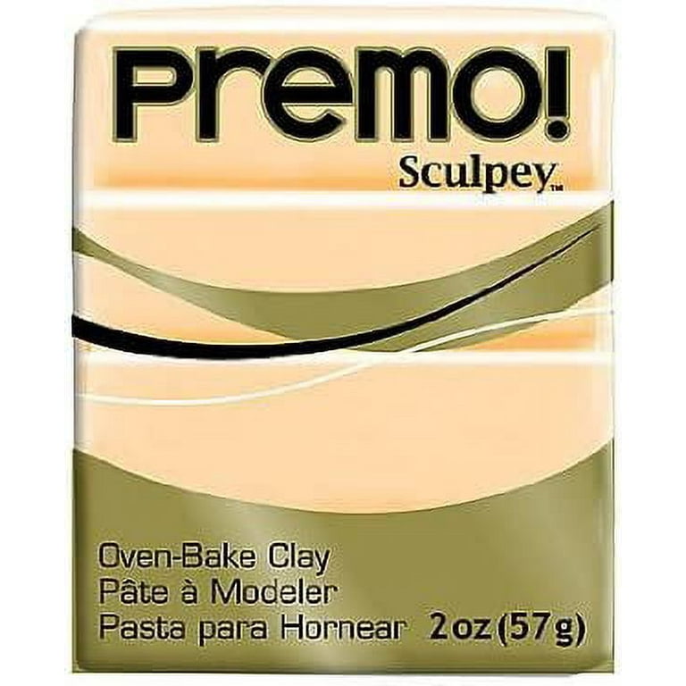 Sculpey Premo Polymer Clay - Frost White Glitter (2 Oz. Bars), Pack Of 5