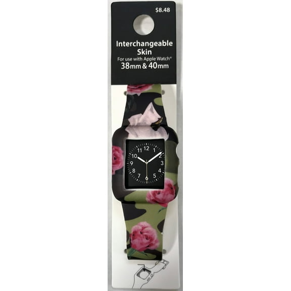 Accutime Unisex Child Adult Smart Watch Cover Camo Floral Fits 38mm - 40mm (WMSK13)