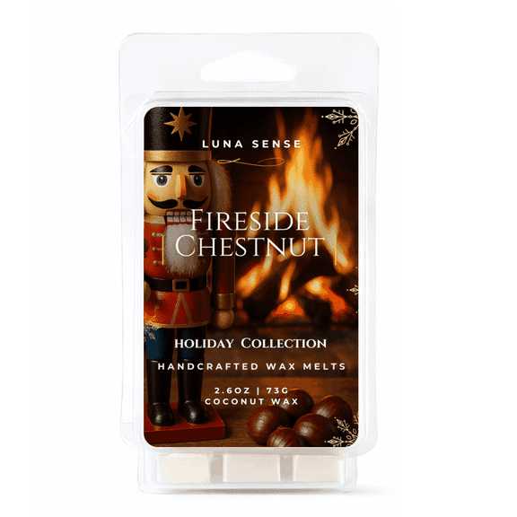 Luna Sense Fireside Chestnut Wax Melts, Smokey Wood