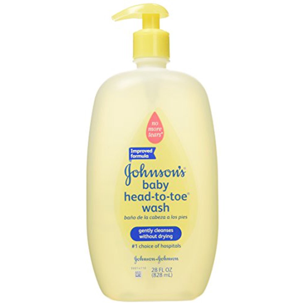 2 Pack Johnson's Baby HeadtoToe Hair Body Wash, 28 Oz Each