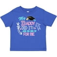 thumbnail image 3 of Inktastic My Daddy Did It and He Did it For Me with Graduation Cap Girls Toddler T-Shirt, 3 of 5