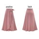 thumbnail image 4 of Falda acampanada de cintura alta para mujer, falda midi acampanada, rosa, XL, 4 of 6