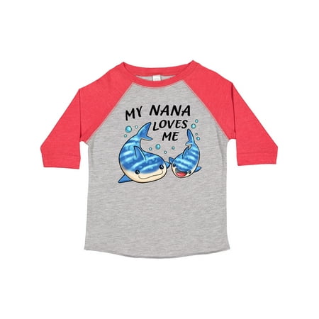 

Inktastic My Nana Loves Me- Whale Shark Gift Toddler Boy or Toddler Girl T-Shirt
