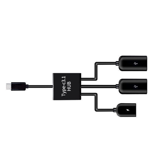 Cable adaptador de PVC tipo C a USB para teléfono, transmisión estable, Plug & Play