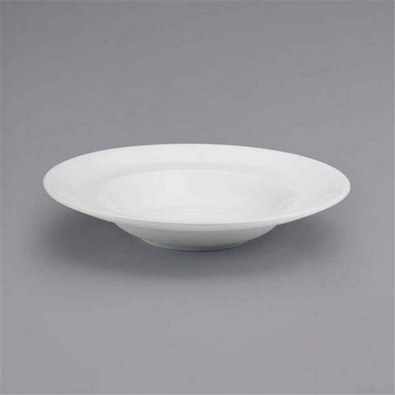 50.5 oz Bright White Ware Wide Rim Porcelain Deep Pasta Bowl