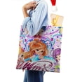 thumbnail image 4 of Winx Club Bolso de tela con estampado de lienzo para mujer, bolsa de compras reutilizable y estética, con cremallera interior, regalo para mujer,40*45cm., 4 of 6
