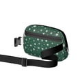 thumbnail image 2 of Green Christmas Snowflake Pattern Cute Fanny Packs for Women,Travel Waterproof Crossbody Fanny Bags Waist Purse for Women Anti Theft Adjustable Strap for Running Travel Cycling, 2 of 6
