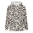 thumbnail image 6 of WRKEKC Womens Fashion Loose Casual Long Sleeve Pocket Hooded Sweatshirt with Leopard Print for Trendy Daily and Leisure Wear, 6 of 6