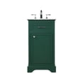 thumbnail image 3 of 19 inch single bathroom vanity in green, 3 of 8