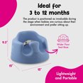 thumbnail image 3 of Bumbo Baby Soft Foam Floor Seat w/3 Point Adjustable Harness, 2 Pack, Blue, 3 of 9