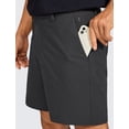 thumbnail image 3 of Shorts CRZ YOGA para Hombre 9" Stretch Ligero Gris Tinta, 3 of 5