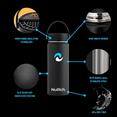 thumbnail image 3 of NuRich Sports Water Bottle - 18 Oz, Vacuum Insulated Stainless Steel, Modern Double Walled, Simple Thermo Modern Mug, Hydro Metal Canteen Flask Wide Mouth with Sweat Proof Design for Cold & Hot Temp, 3 of 7