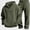 Army Green, variant on ITSAME Boys Outfits 2-Piece Waffle Knit Half Zip Hoodie and Pants Fall Winter Casual Set Size 7