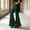 A33 Green, variant on JOANKDMI High Waisted Bell Bottoms for Women Ruffle Hem Flared Pants with Pockets Side Lace Up Criss Cross Details Elegant Stretch Trousers for Party Club Casual Wear