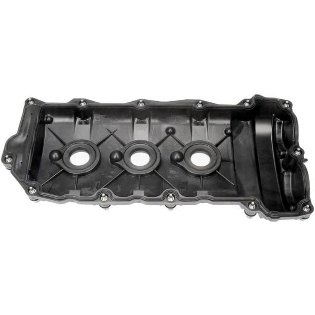 KarParts360 For Buick Enclave 2008-2021 Valve Cover | Plastic | Black | DOHC Cylinder Head Type | With Grommets Included | 2.7 Millimeters Material Thickness | 12583385, 12591201