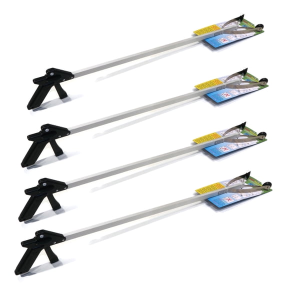 (4 Pack) 40" G4 DOT Easy Reacher Tool for Picking Up Trash & Debris While Mowing