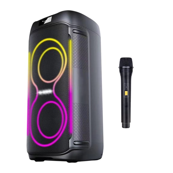 HEYSONG Urban Partybox Bluetooth Speaker 60,000W PMPO TWS with EQ, Portable Wireless Speaker with Deep Bass, Long Battery Life, Perfect for Parties, Outdoor Fun