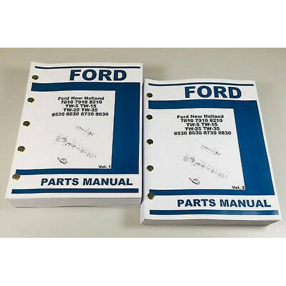 Ford 7810-7910 8210 8530 8630 8730 8830 Tractor Parts Assembly Manual Catalog