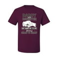 thumbnail image 2 of Wild Bobby,Daddy and Daughter Always Heart to Heart Daddys Girl Father Gift, Father's Day, Men Graphic Tees, Maroon, 3XL, 2 of 3