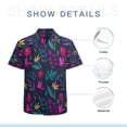 thumbnail image 7 of High Quality Hawaiian Shirts for Men Short Sleeve Aloha Beach Shirt Floral Summer Casual Button Down Shirts Blouses P46WPW, 7 of 7