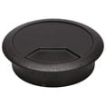 thumbnail image 1 of 2 Pcs 50mm Diameter Desk Wire Cord Cable Grommets Hole Cover Black, 1 of 4