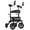 Green, variant on ELENKER All-Terrain Upright Rollator Walker with Seat for Seniors - 12" Wheels, Aluminum Frame, Blue
