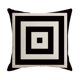 thumbnail image 1 of Almohadas para exteriores Asija en blanco y negro, impermeables, con diseño de arena para el hogar., 1 of 4