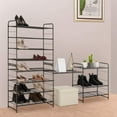 thumbnail image 4 of Fuleadture 4 Tier Shoe Rack for Entryway Shoe Rack Organizer Closet Shoe Rack in Kitchen-Bronze, 4 of 7