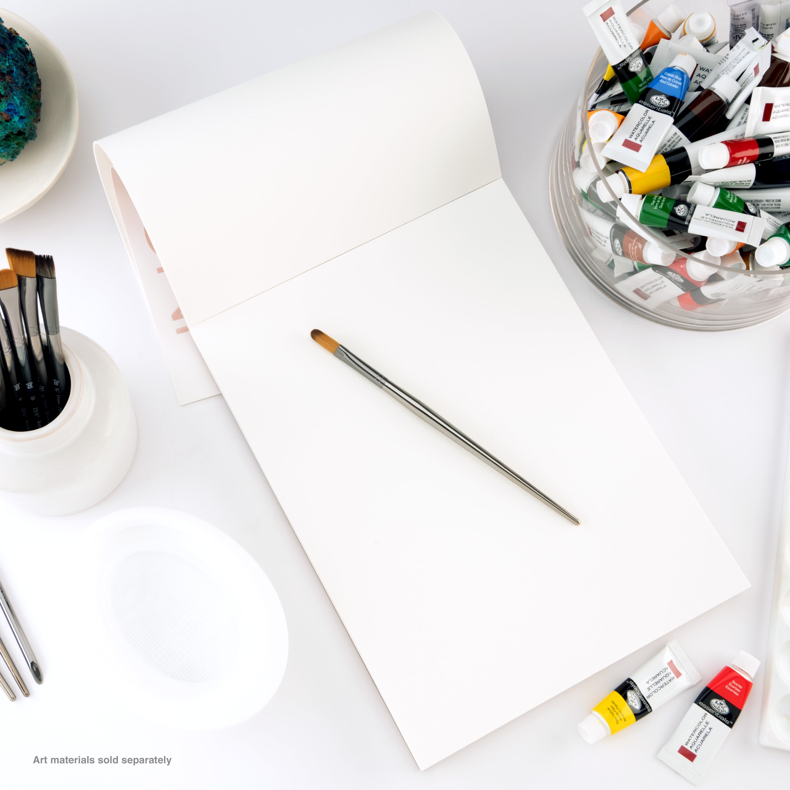 Bee Paper - Bee Inspired Bloc de papier aquarelle 23 x 30 cm, 30 feuilles,  bande supérieure, 300 g/m² (140 lb) | BEE-92066T-30 |