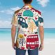 thumbnail image 4 of Fotbe London Symbols Camisa Hawaiana para Hombre Unisex – Camisa Casual de Verano con Botones de Manga Corta de Algodón y Lino,X-Large, 4 of 7