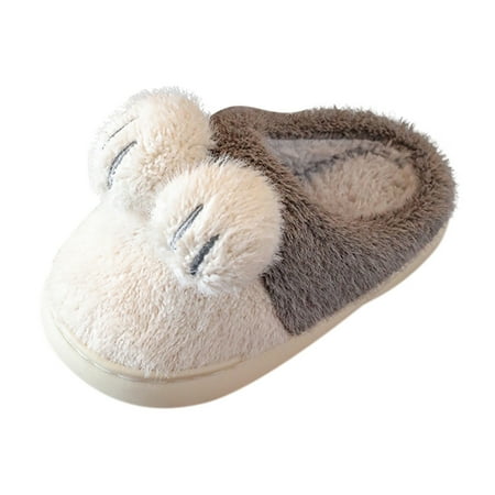 

fvwitlyh Girls Slippers Kids Bunny Slippers Kids Cotton Slippers Girls Boys Memory Foam Comfy House Slippers Bedroom Home Girls 4 Slippers for Girls