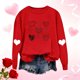 thumbnail image 1 of TaTaai Hoodies Shirts for Women Early Fall Long Sleeve Tops Vintage Graphic Outfits Tops Fashion Pullover Tees Gift, 1 of 5