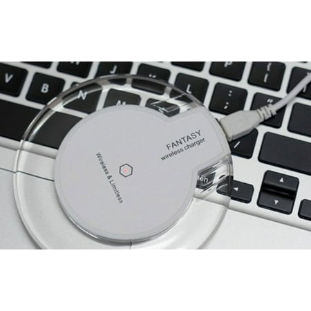 Ztech LED Wireless Charging Pad for iPhone and Android- White