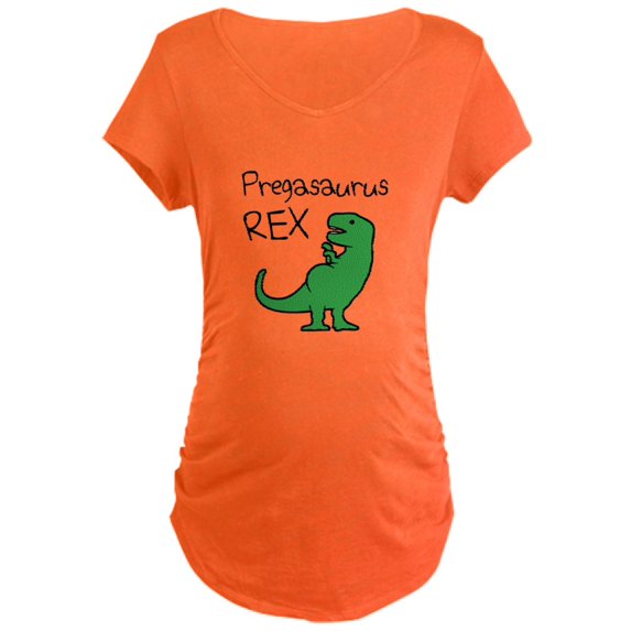 CafePress - Pregasaurus Rex Maternity T Shirt - Maternity Dark T-Shirt