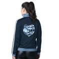 thumbnail image 2 of Women's G-III 4Her by Carl Banks Light Blue/Navy Memphis Grizzlies Rebel Sequin Bling Full-Zip Track Jacket, 2 of 2