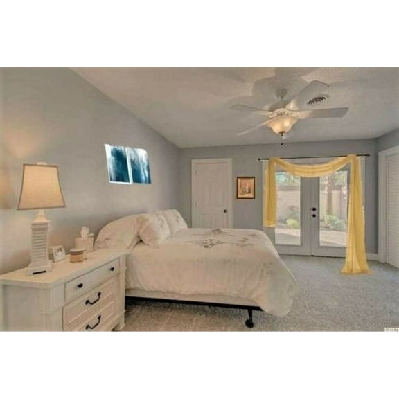 1 SCARF WINDOW SHEER VOILE VALANCE HOME EVENT PARTY WEDDING DESIGN ELEGANT DECORATIVE SHEER VALANCE DÉCOR HOME ROOM TOPPER LONG (37" X 216 " GOLD)