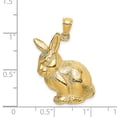 thumbnail image 3 of FJC Finejewelers 14k Yellow Gold Sitting Rabbit Charm, 3 of 6