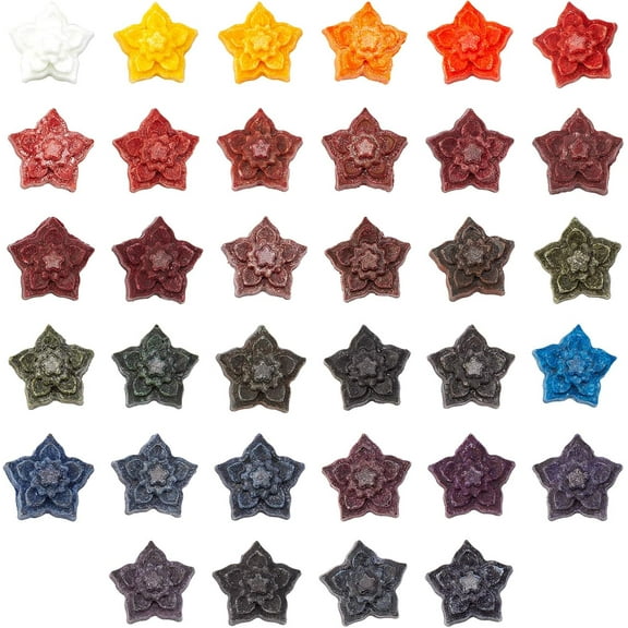 Candle Dyes Wax Dyes for Candle Making Flower Mixed Color 31.5x14.5mm