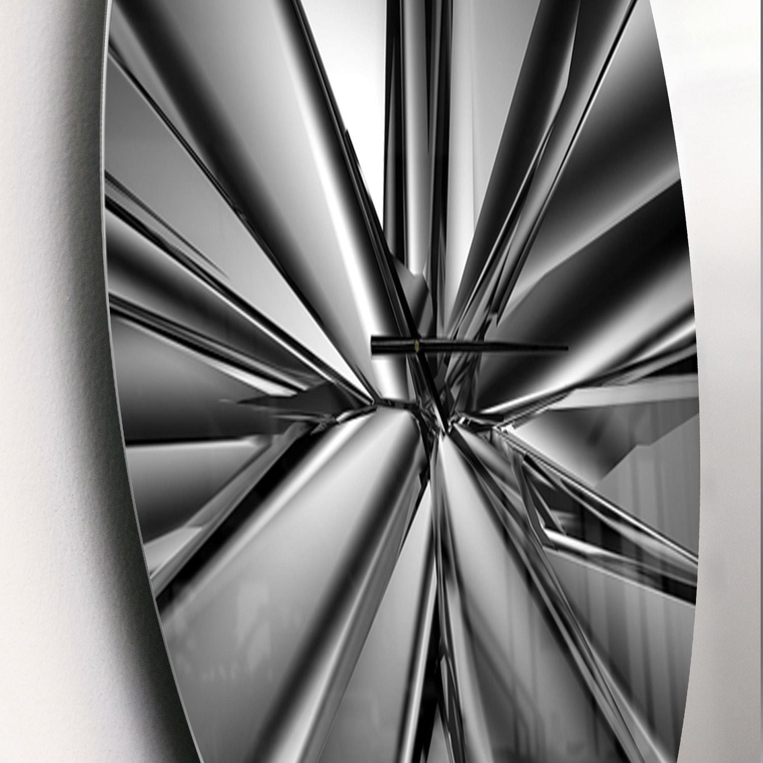 Designart Fond de cristal futuriste horloge murale