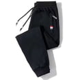 thumbnail image 4 of Men's Thermal Fleece Joggers Pants Sherpas Lined Sweatpants Winter Warm Thick Track Pants, 4 of 9