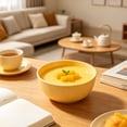 thumbnail image 4 of Yhmxh 25 oz Unbreakable Cereal Bowls, Reusable Plastic Lightweight Bowls, Soup Rice Bowl, Striped Reusable Salad Dessert Bowl, Microwave Safe Tableware for Salads, Soups, Ramen, Noodles, 4 of 6