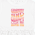 thumbnail image 4 of Inktastic Grammy and Grampy Love Me Granddaughter Girls Toddler Dress, 4 of 5