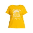 thumbnail image 2 of Terra and Sky Women's Plus Size Graphic T-Shirt with Short Sleeves, 2 of 5