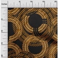 thumbnail image 2 of oneOone Velvet Brown Fabric Geometrical Dress Material Fabric Print Fabric By The Yard 58 Inch Wide, 2 of 4