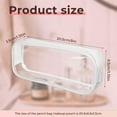 thumbnail image 3 of 5 Pack Clear PVC Zipper Pencil Pouch, Pen Pencil Case Makeup Pouch, Large Capacity Pencil Bag for Office Stationery Travel Storage, 3 of 8