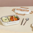 thumbnail image 3 of KGOTA 304 Stainless Steel Bento Boxes Thermal Lunch Cases Tableware (2 Grid Lunch Box), 3 of 9